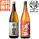 日本酒 飲み比べセット 送料無料 1800ml×2本 全国燗酒コンテスト2021 最高金賞＆金賞セット 燗して美味しい日本酒 越乃白雁 黒松 越の寒中梅 美味辛口 1800ml ギフト プレゼントにもおすすめ 日本酒 お酒 父の日