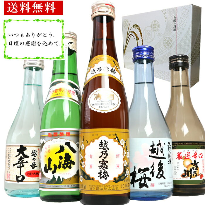 『八海山入り新潟日本酒飲み比べセット300ml×5本(山)』