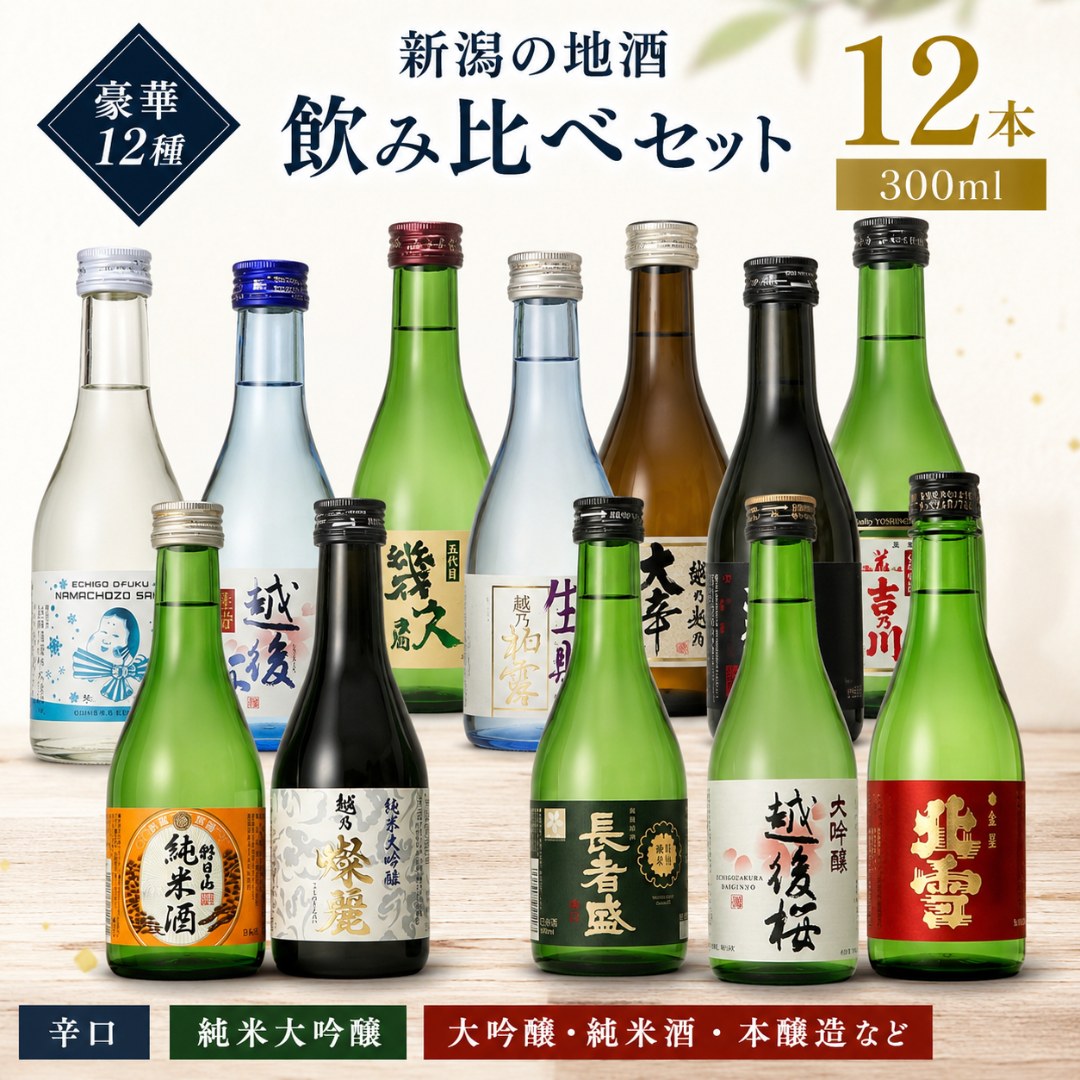 日本酒 飲み比べセット ミニ 辛口 純米大吟醸 大吟醸 純米酒 本醸造など酒質の違いを楽しむ 新潟  ...