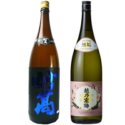 妙高 旨口四段仕込 本醸造 1.8Lと越乃寒梅 無垢 純米大吟醸 1.8L日本酒 2本 飲み比べセット 日本酒 飲み比べ ギフト