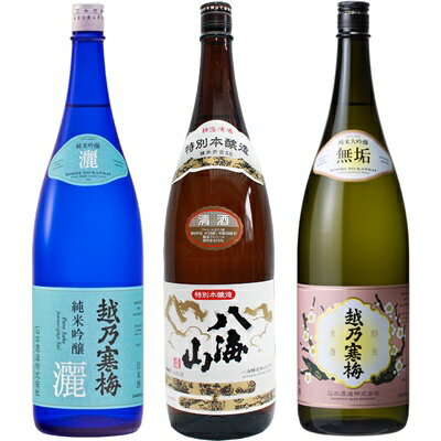 ◎下記の用途で人気です。 お歳暮、お中元、御歳暮、御中元、御年始、お年賀、御年賀、お年始、母の日、父の日、敬老の日、寒中見舞い、クリスマス、成人式、自宅用、バレンタインデー、ホワイトデー、御返し、お返し、お祝い、御祝い、贈答品、プレゼント、ギフト、贈り物、誕生祝い、誕生日、結婚祝い、出産祝い、出産内祝い、内祝い、結婚内祝い、退院祝い、就職祝い、進学祝い、進学内祝い、記念日、記念品、周年祭、歓迎会、送迎会、歓送迎会、忘年会、新年会、粗品、周年、法人、正月、お正月、お礼、御礼、お祝い、御祝、寸志、快気祝い、新築祝い、開店祝い、長寿祝、還暦祝い、還暦、古希、喜寿、傘寿、米寿、卒寿、白寿、百賀、長寿、香典返し、お土産、手土産、プチギフト、お使い物、進物など 新潟清酒/日本酒/お酒/酒/清酒/地酒/杜氏/越後杜氏/日本酒飲み比べ/飲み比べセット/日本酒セット越乃寒梅 灑 純米吟醸 1.8L: さっぱりしたのど越し、かつ後から口中に広がるコクがあります。スタイリッシュなボトルとラベルデザインは食卓でもおしゃれに映えます。 八海山 特別本醸造 1.8L: やわらかな口当たりと淡麗な味わいがあります。冷酒でもお燗しても楽しめる万能上級酒。ほのかな麹の香りが特徴です。 越乃寒梅 特撰 吟醸 1.8L: ほのかな吟醸香、軽やかでなめらかな飲み口。後味に旨味が広がります。吟醸酒ですが、常温でもお燗でも楽しめるのはそれだけしっかりと造られている証です。