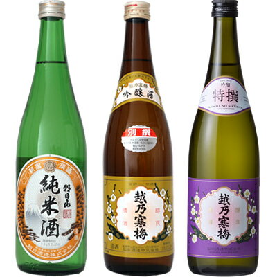 ◎下記の用途で人気です。 お歳暮、お中元、御歳暮、御中元、御年始、お年賀、御年賀、お年始、母の日、父の日、敬老の日、寒中見舞い、クリスマス、成人式、自宅用、バレンタインデー、ホワイトデー、御返し、お返し、お祝い、御祝い、贈答品、プレゼント、ギフト、贈り物、誕生祝い、誕生日、結婚祝い、出産祝い、出産内祝い、内祝い、結婚内祝い、退院祝い、就職祝い、進学祝い、進学内祝い、記念日、記念品、周年祭、歓迎会、送迎会、歓送迎会、忘年会、新年会、粗品、周年、法人、正月、お正月、お礼、御礼、お祝い、御祝、寸志、快気祝い、新築祝い、開店祝い、長寿祝、還暦祝い、還暦、古希、喜寿、傘寿、米寿、卒寿、白寿、百賀、長寿、香典返し、お土産、手土産、プチギフト、お使い物、進物など 新潟清酒/日本酒/お酒/酒/清酒/地酒/杜氏/越後杜氏/日本酒飲み比べ/飲み比べセット/日本酒セット朝日山 純米酒 720ml : 久保田を造る朝日酒造の定番純米酒です。飲み応えとキレの良さが両立する純米酒です。冷酒、常温、熱燗と幅広い温度帯で楽しめるので飲み飽きせず、様々なお料理と一緒にどうぞ。 越乃寒梅 別撰 吟醸 720ml : 香り、味わいともに軽やかですっきりとした味わいが特徴です。常温や冷やで飲むと爽やかぬる燗では味の幅の広がりをお楽しみ頂けます。越乃寒梅 特撰 吟醸 720ml : ほのかな吟醸香、軽やかでなめらかな飲み口。後味に旨味が広がります。吟醸酒ですが、常温でもお燗でも楽しめるのはそれだけしっかりと造られている証です。