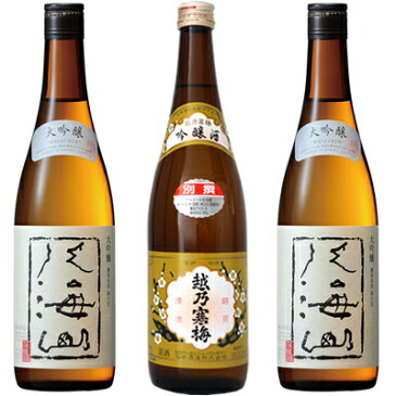八海山 大吟醸 720ml 2本 と 越乃寒梅 別撰 吟醸 720ml 日本酒 新潟