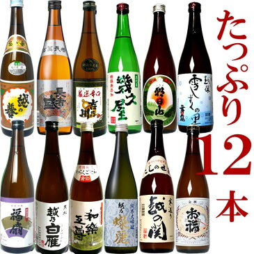 お中元 日本酒 飲み比べ 純米大吟醸 入り 四合瓶 飲み比べセット 720ml 12本 新潟のお酒が12本もはいった豪華なセット 1本あたり約917円 送料無料 おいしい地酒 飲み比べ 日本酒 4合瓶 720 福袋 御祝 誕生日 御中元 日本酒 お酒 プレゼント 日本酒飲み比べセット