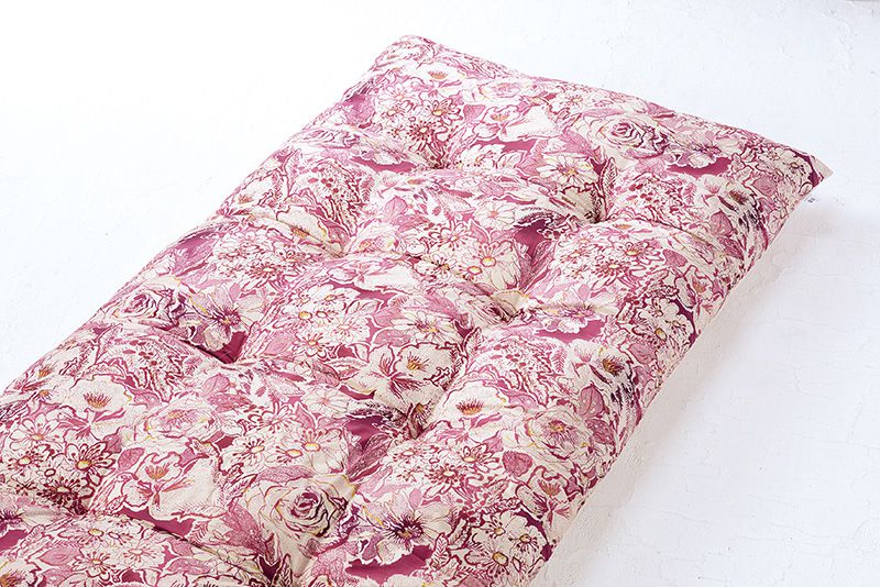春子おばさんの手作り サテン生地 敷き布団 シングル 寝姿勢を保つ3層構造 綿の上質でなめらかな 国産 日本製 敷ふとん Modern