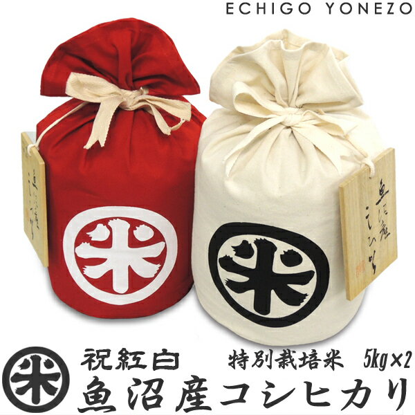 【新潟米 令和5年産】祝紅白 魚沼 十日町産コシヒカリ 特別