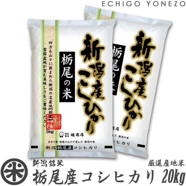 越後米蔵商店 お米 【新潟米 令和5年産】栃尾産コシヒカリ 雪国盆地米 白米 20kg (5kg×4袋) 厳選産地米 こしひかり ギフト 米 手土産 おもたせ 贈答 内祝 御祝 御中元 御歳暮 gift kome niigata koshihikari japonica