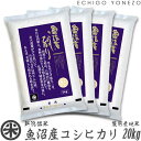 魚沼産コシヒカリ 【新潟米 令和5年産】魚沼産コシヒカリ 厳選産地米 白米 20kg (5kg×4袋) 国内最高峰 南魚沼 こしひかり ギフト 米 手土産 おもたせ 贈答 内祝 御祝 御中元 御歳暮 gift kome uonuma koshihikari japonica rice