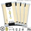 【新潟米 令和5年産】無洗米 福井県産 いちほまれ 20kg 5kg 4 ピロータイプ平袋入 日本全国銘米シリーズ hyakumangoku ishikawa