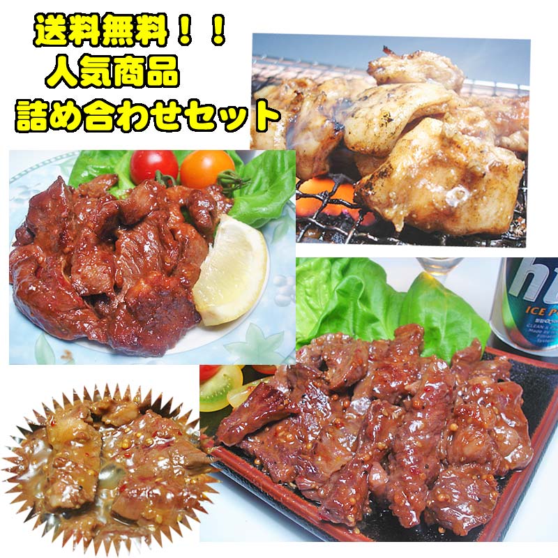 【送料無料】人気商品詰め合わせセット「期間限定」「父の日」「母の日」「肉の日」「焼肉」「ホルモン」「バーベキュー」【父の日】【お中元】【お歳暮】【S6_gu】