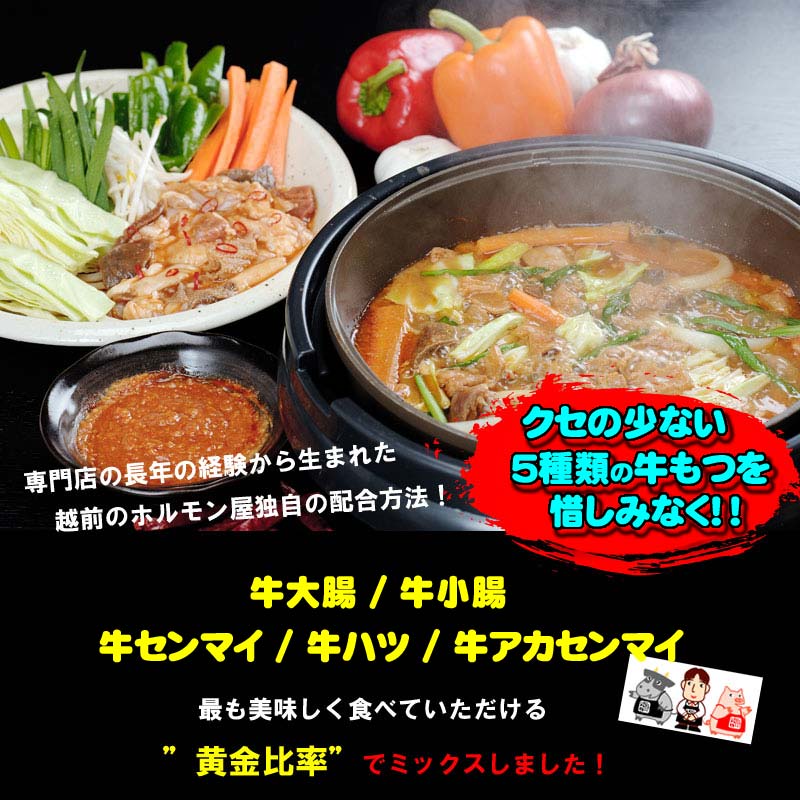 専門店秘伝の味！牛ミックス味噌ホルモン400g 3