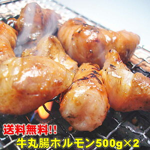 【送料無料】でか盛り☆牛丸腸ホルモン500g×2袋 焼肉・モツ鍋にどうぞ!【B級グルメ】【バーベキュー】【焼肉】【肉の日】【父の日】【お中元】【お歳暮】