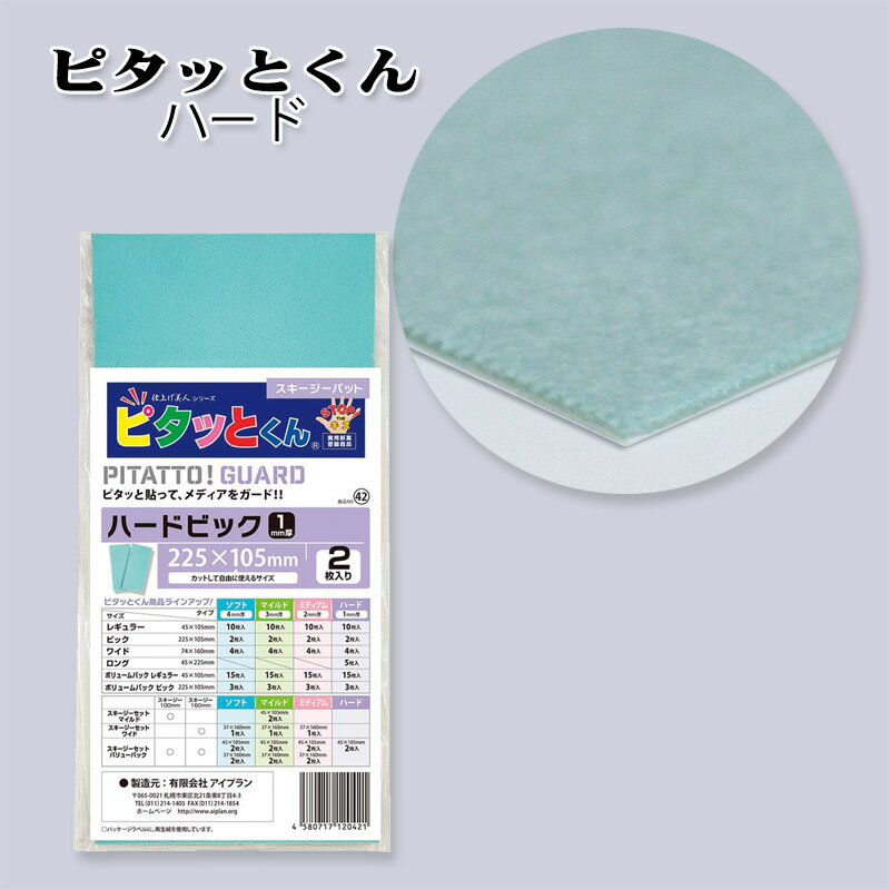 Rakuten - 【送料区分D（メール便）】KLASS(旧極東産機) ピタッとくん ハード 225mm×105mm スキージー保護 フェルト 2枚入