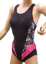 競泳水着 レディース 練習用 小花 M スプラッシュY おしゃれ フィットネス水着 練習用 女子 婦人 水泳 クリスマスプレゼント 母の日 贈答