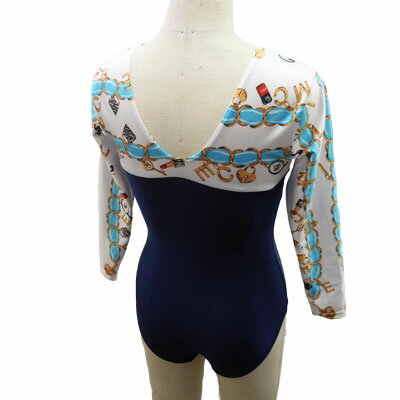 【140】NEW！長袖レオタード＊ブリザードキューブ　セレブブランド　ブルー　[レオタード大人用 子供用]8600