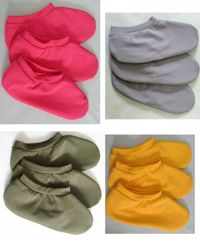 レオタード素材!靴下カバー*標準サイズ【3足セット】