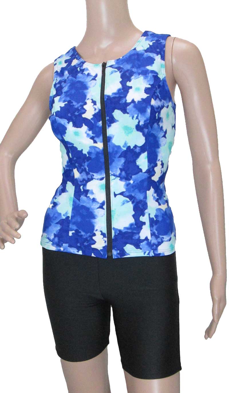 フィットネス水着 レディース セパレート オシャレ M/L 袖なし 9号 11号 13号 レディス 女性用 婦人水着 リゾート スイミング 水中ウォーキング ノ...