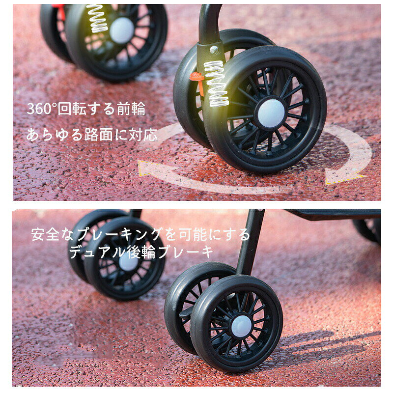 セール品 小型犬用犬用ベビーカー、犬と猫用のカップホルダー付き小型ペットベビー...