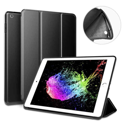 iPad 9.7 インチ 2017/2018 ケース 超軽量 柔らかいシリコン PU材質カバー 3段階折り畳み可 スタンド マグネット付き 自動スリープ機能 A1822 A1823 A1893 A1954 iPad 第5世代/ 第6世代 に対応 iPad 9.7 インチ 2017/2018 ケース 超軽量 柔らかいシリコン PU材質カバー 3段階折り畳み可 スタンド マグネット付き 自動スリープ機能 A1822 A1823 A1893 A1954 iPad 第5世代/ 第6世代 に対応