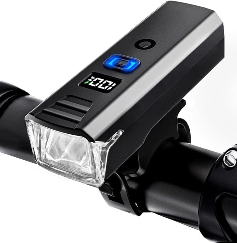 【新型ディジタル電気量 光センサー】自転車 ライト 大容量3000mAh 高輝度2100ルーメン 自動点灯モード 大容量 自転車用 LED ライト 180°大ワイド照明 5モード TYPE-C USB充電式 防水 防振 バイク/