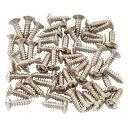 Musiclily ギター/ベースピックガード用ネジ フェンダー G style スタイル 3x12mm (50本入)(2)
