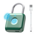 南京錠 指紋認証 スマートロック USB 充電 防水 20枚指紋登録 なんきんじょう 指紋 荷物ケース スーツケース 自転車 オフィス 学校 家庭に適応 防犯用