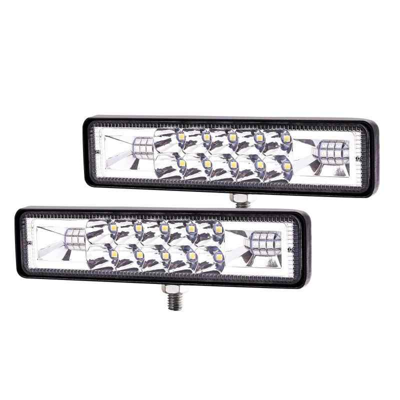 X-STYLE 18W LEDワークライト 作業灯 16LED フォグランプ 防水・長寿命・防振・耐衝撃 汎用 車外灯 農業機械 現場作業 船舶 倉庫作業 照明 12V 24V兼用 スポットライト ホワイト