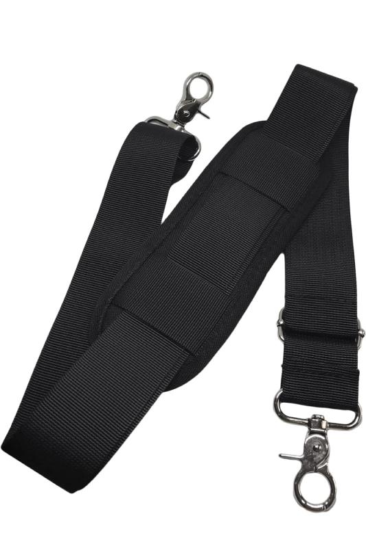 [wumio] ショルダーベルト 長さ82-152cm 肩パット付き 重さ軽減 ビジネスバッグ パソコンバッグ 交換 修理 金具 肩ベルト 肩当て 幅広 シンプル ショルダー ベルト