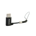 オウルテック USB Type-C変換アダプタ ストラップ付 microUSB(メス)-TypeC(オス) USB2.0