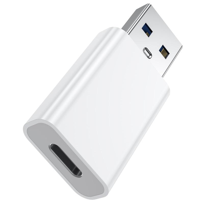 （両面）moswag usb cメス-usbオスアダプターusb cメス-usbアダプター、タイプc充電器ケーブル、電源コンバータ、iphone apple watch airpods carplay 15と互換性があります
