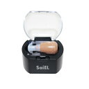 SaiEL 集音器 ハッキリさん 片耳 充電式 ワンタッチ式音量調整 バッテリー内蔵 軽量 コンパクト 小型 おしゃれ ベージュ お年寄り 高齢者 父の日 母の日 敬老の日 おじいちゃん おばあちゃん