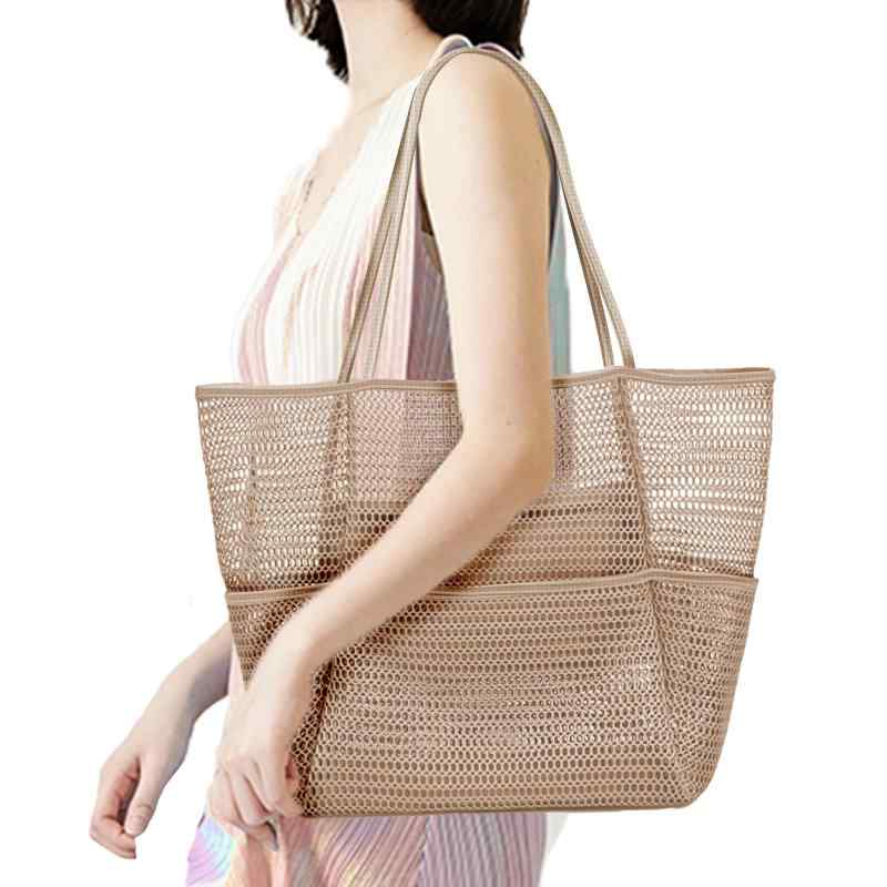 ビーチバッグ メッシュトートバッ�