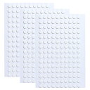 SoeKewo フィギュア固定用 両面テープ 丸 10mm 透明 はがせる 強力 粘着テープ 固定シール 転倒防止 剥がせる あと残らない 滑り止め 生活品 DIYホビー 工業部品の接着に フィギュア用 450枚