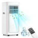 JYWINA スポットクーラー 家庭用 移動式エアコン【2025新型】冷房8畳 2.35kW ノンドレン 除湿35L/日 小型 ポータブルクーラー スポットエアコン 静音 業務用 冷房 置き型エアコン ポータブル 移動