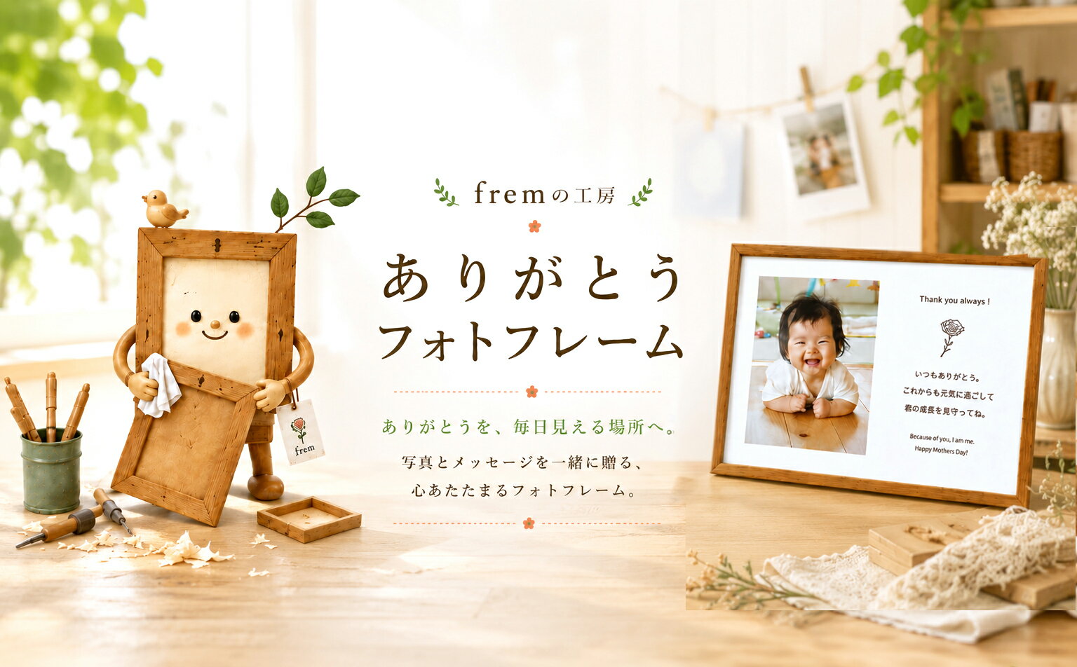 おめでとう ありがとう フォトフレーム 送料無料 子供 卒団式 退職 写真入り メッセージ プレゼン ...