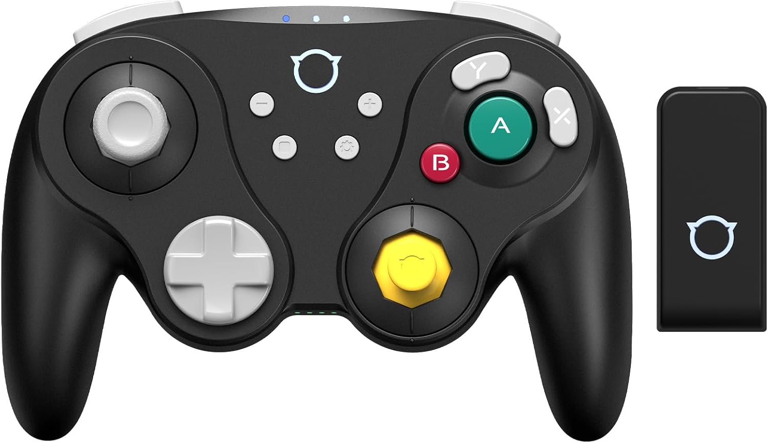 商品情報対応機種PC/NGC/Switch/Switch 2/Wiiに対応製品仕様（スペック）・バッテリー容量：900mAh・連続使用時間：10時間・充電時間：約2.5時間・本体重量：約281g・本体サイズ：11.70×15.50×3.90 cm・接続方式：Bluetooth 5.0 / USB有線接続調整可能なホールセンシングアナログトリガーNYXIはトリガーにホールエフェクトセンサーを採用し、磁場の変化を正確に測定して信頼性の高いゲームコントロールを実現しています。さらに、プレイヤーはゲームスタイルに合わせてトリガーの長さを調整できます。高速なFPSや競争の激しいレースゲームでも、NYXI Warrior switch コントローラーでトリガー長をカスタマイズし、自分のゲームスタイルにぴったりの設定が可能です。大容量バッテリー・長時間安心使用今回のSWITCHコントローラーには高性能な900mAhバッテリーが内蔵されており、最大10時間の連続プレイを実現。刺激的なゲーム体験に、より安定した安全な動力を提供します。平均充電時間はわずか2.5時間で、ご注意*商品到着後、充電を完了させてからゲーム機と接続を行ってください。超長時間の待機が可能となったクラシックコントローラーで、純粋なゲーム体験の時代へ戻りましょう。マイクロスイッチ A/B/X/Y &amp; Dパッドミリ秒が勝敗を分ける場面で、NYXI WarriorのDパッドやA/B/X/Yに搭載された光学式マイクロスイッチは、スピード、精度、耐久性を保証します。これらのスイッチは瞬時に作動し、0.3mmの作動距離と0.2msの応答速度を誇ります。従来の機械式スイッチの約3倍の速さで、1,000万回以上のクリック耐久性を持ち、競技ゲームで必要とされる迅速で正確な操作を提供し、ゲームの卓越性を再定義します。最新のNGCスタイル・流行とレトロを兼ね備えた3種類の接続方式で、あらゆるゲームジャンルを快適にプレイ。有線/無線接続でSwitch本体やPCと接続し、人気タイトルを存分に楽しめるだけでなく、2.4G対応NGCアダプターを標準装備し、クラシックなGameCubeも簡単に接続可能。最も楽しい子供の頃のゲーム体験を呼び覚まそう。究極のコントローラーNYXIのBluetoothゲームコントローラーは、比類なきゲーム体験を提供します。HD振動であらゆる感覚を感じ取り、応答性の高い8方向Dパッドで正確なナビゲーションを実現し、6軸ジャイロスコープが正確なコントロールでゲームプレイを向上させます。没入感あふれるゲームプレイを求めるなら、NYXIが最適な選択です。NYXI Warrior Switch コントローラー Switch2 TURBO連射機能 スイッチpro ホール効果 2.4Gレシバー付き 無線コントローラー HD振動 900mAh大容量 PC/NGC/Switch/Switch 2/Wiiに対応 NYXI Warrior Switch コントローラー 5