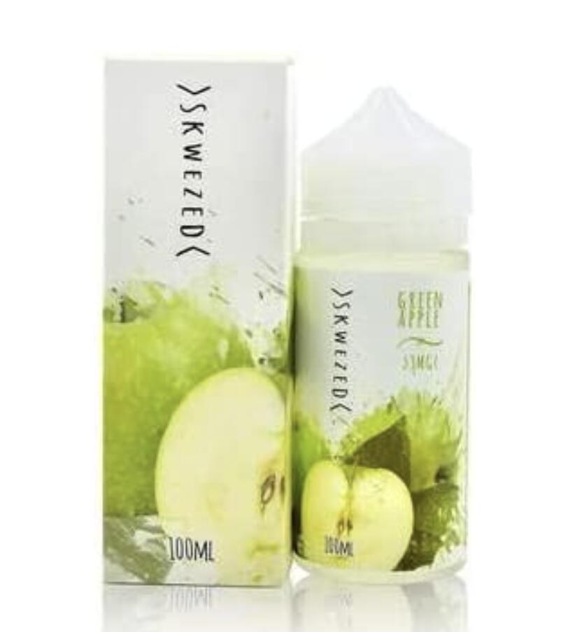 Skwezed ［スクイーズド ］100ml Made in USA フルーツ系 Vape Liquid - Green apple グリーンアップル ecigar4jp-10000034 Ecigar4jp Japan サンプル画像3
