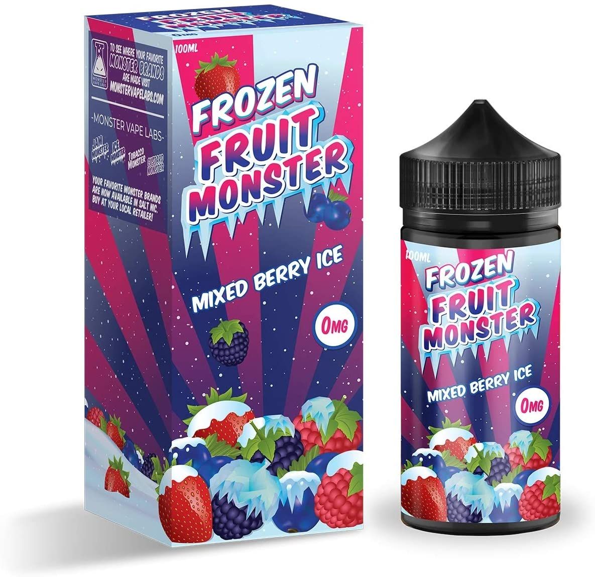 【通常ポイント1倍】Frozen fruit monster［フルーツモンスター］100ml 大容量 メンソール フルーツ Vape Lquid ベイプリキッド - ミックスベリー アイス - ニコチンなし by【検索元：楽天市場】ショップ名：Ecigar4jp Japan【データ取得：2024年05月19日11時15分52秒】