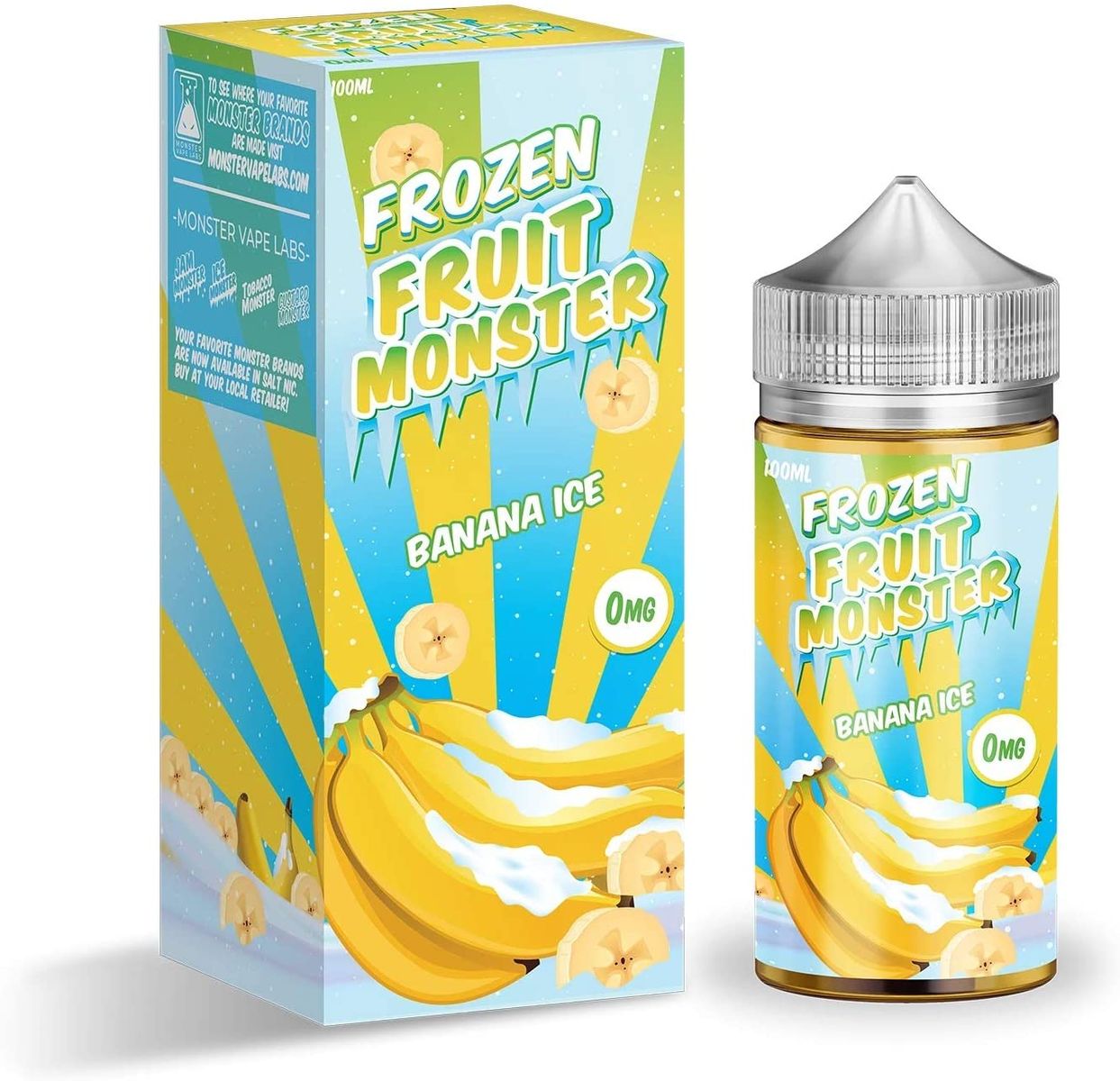 【通常ポイント1倍】Frozen fruit monster［フルーツモンスター］100ml 大容量 メンソール フルーツ Vape Lquid ベイプリキッド - バナナ アイス by【検索元：楽天市場】ショップ名：Ecigar4jp Japan【データ取得：2024年05月19日11時15分52秒】