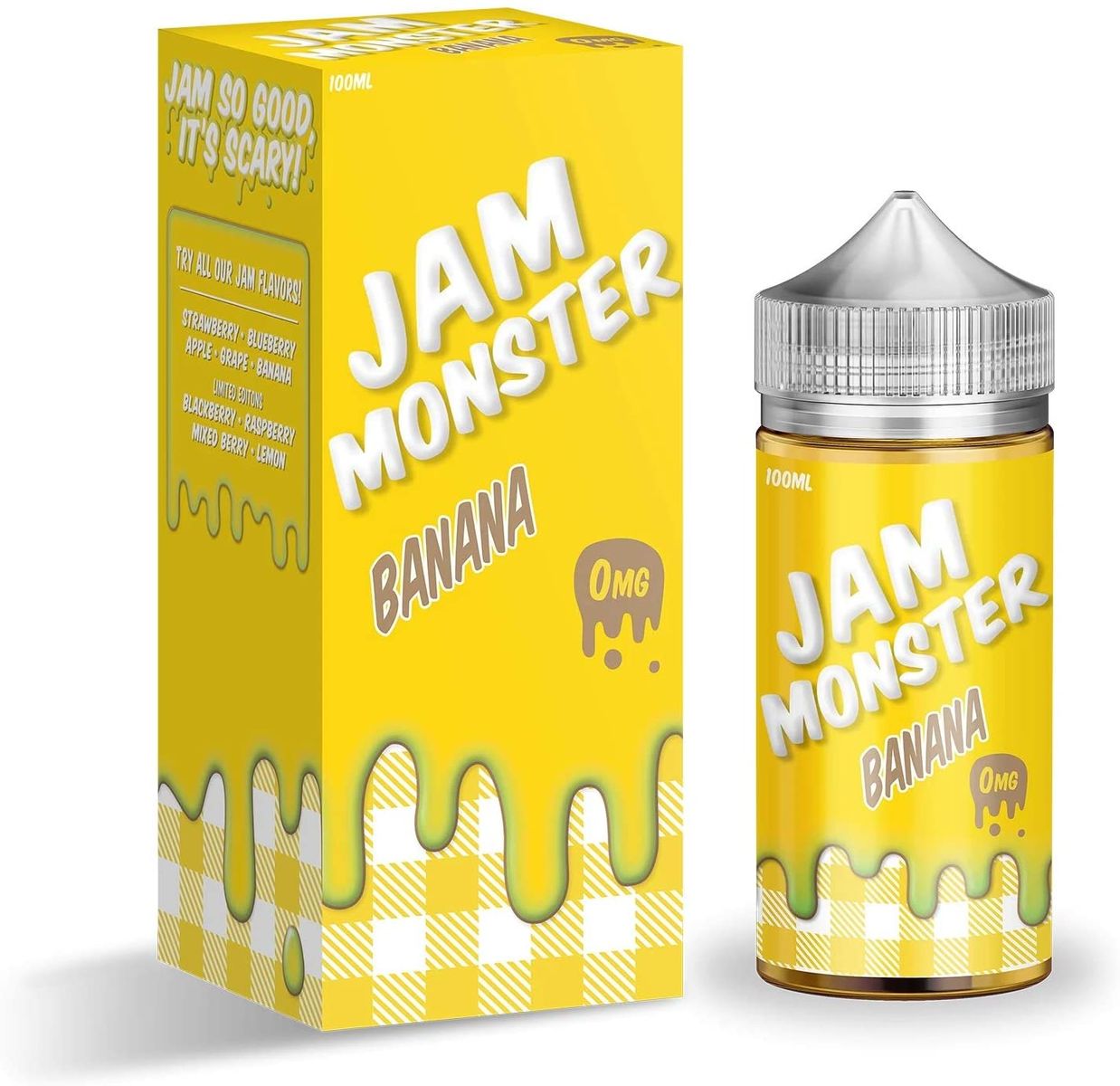 【通常ポイント1倍】Jam monster［ジャムモンスター］100ml 甘さしっかり US Vape Liquid ベイプリキッド - Banana jam バナナジャム - ニコチンなし by【検索元：楽天市場】ショップ名：Ecigar4jp Japan【データ取得：2024年05月19日11時15分52秒】