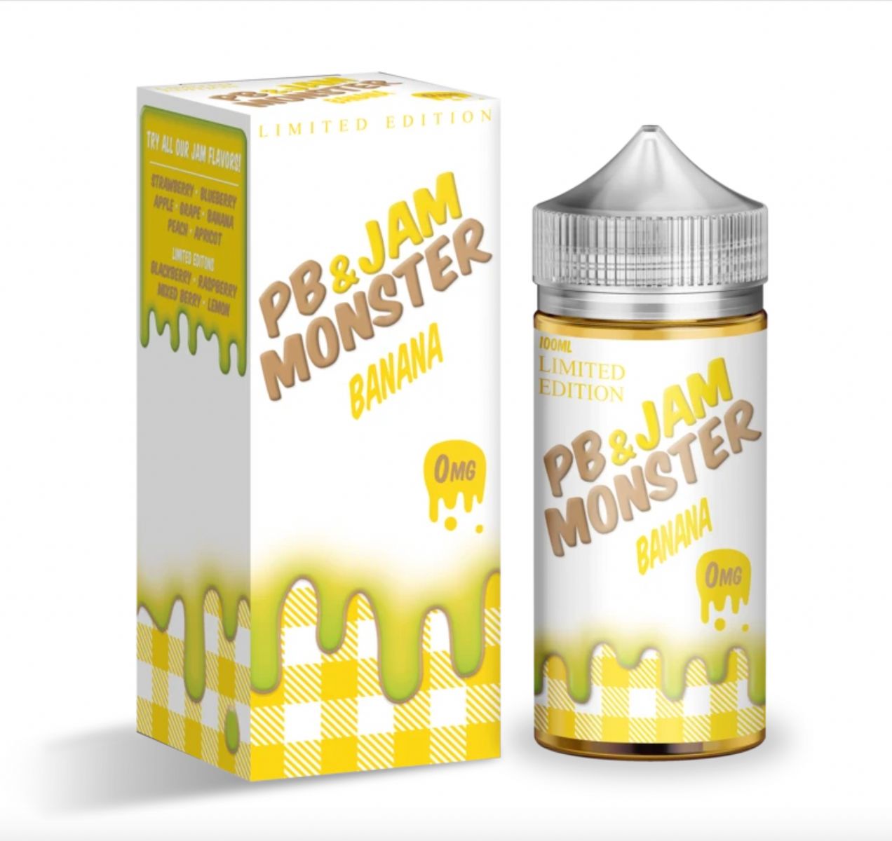 Jam monster［ジャムモンスター］100ml 甘さしっかり US Vape Liquid ベイプリキッド - PB & Jam Banana - ニコチンなし