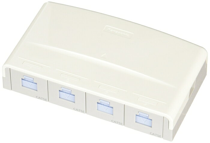 PANASONIC パナソニック 露出型情報モジュラジャック CAT5E 4コ口 NR3164