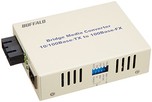 BUFFALO バッファロー 光メディアコンバータ 2芯マルチモード 100BASE-TX:100BASE-FX(SC) 2km
