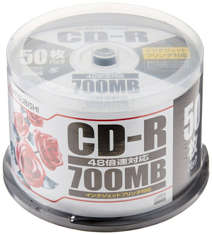 MITSUBISHI 三菱電機 □ CD-R 【50枚PX4個入】(SR80PP50C)