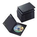ELECOM エレコム DVDトールケース 標準サイズ 1枚収納 10個セット CCD-DVD03BK