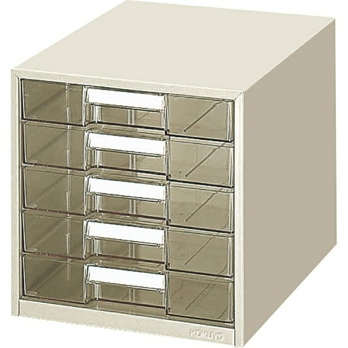 KOKUYO コクヨ レターケース透明プラスチック引き出しタイプA4縦5段 (LC-G5M)