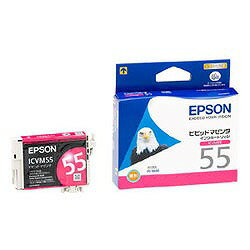 Rakuten - EPSON エプソン インクカートリッジ(ビビッドマゼンタ)(ICVM55)