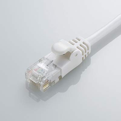 ELECOM エレコム CAT6準拠 GigabitやわらかLANケーブル 15m(ホワイト)(LD-GPY/WH15)