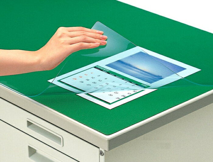 KOKUYO コクヨ コクヨ デスクマット 軟質(塩化ビニル) 非転写 下敷き付 1447×717 マ-412G