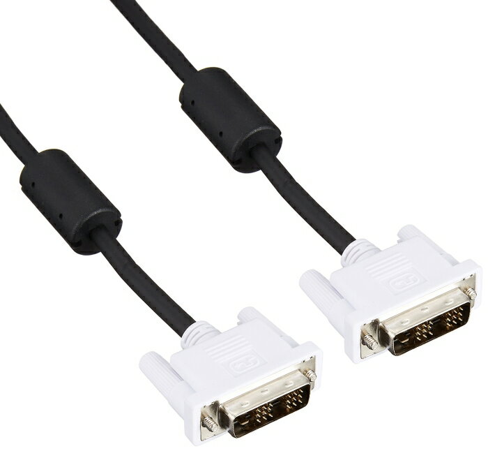 Rakuten - ELECOM エレコム DVIシングルリンクケーブル 1.0m/DVI-D24pinオス-DVI-D24pinオス(ブラック)(CAC-DVSL10BK)